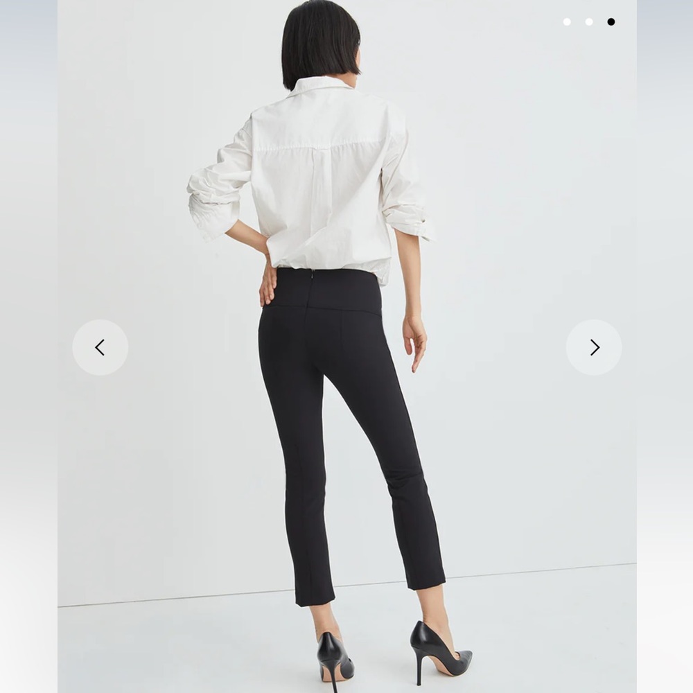 NWT Veronica Beard black scuba pant 8 - Picture 3 of 6
